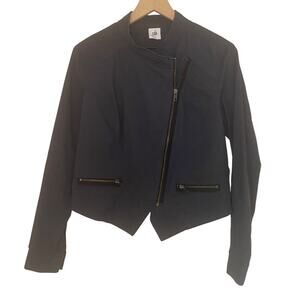 Cabi Blue Moto Jacket Full Zip Twilight #3023 M